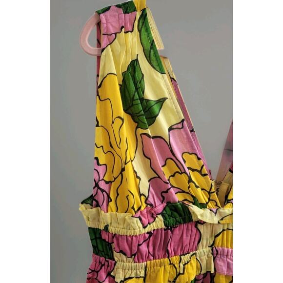 Banjanan Frankie Floral Maxi Dress XL Boho Cottagecore Garden Party $450 Retail - Picture 4 of 10